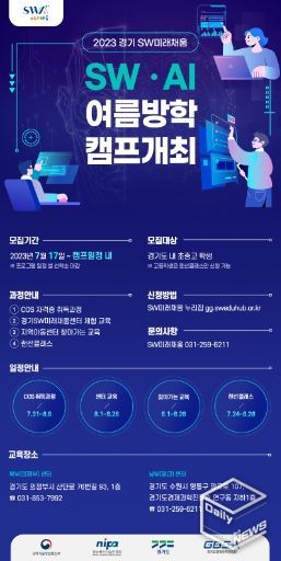 여름방학캠프 포스터