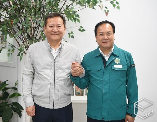 지난 9월말 행안부 장관 오산시 방문당시