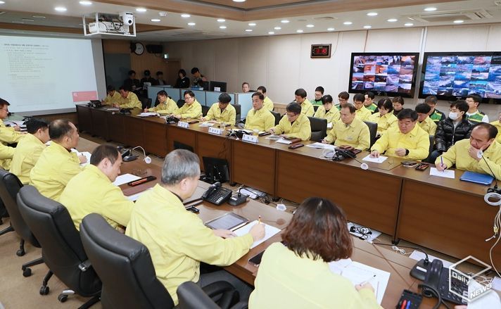 13일 정장선 평택시장 주재 관리천 오염수 사고 수습 재난안전대책본부 회의