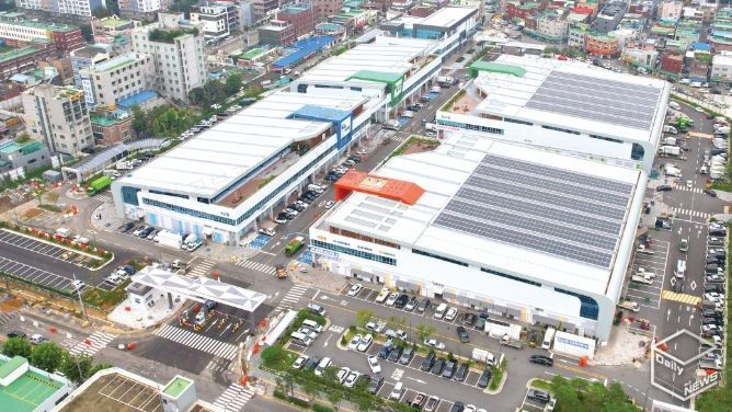 수원시 농수산물도매시장 전경.