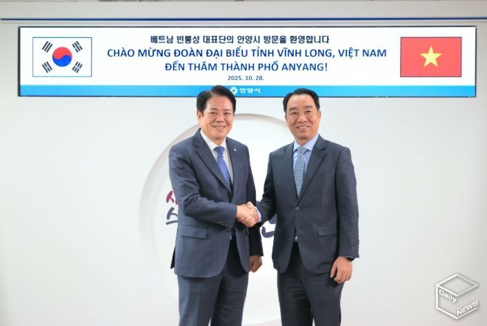 최대호 안양시장, 루꽝응어이 베트남 빈롱성 인민위원회 위원장 접견