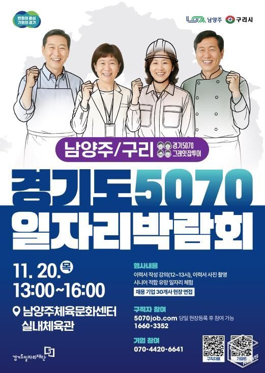 경기도5070일자리박람회 포스터_남양주,구리.