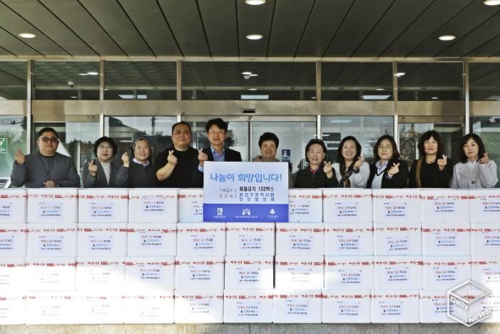 수원시 권선구 지역사회보장협의체, 제철김치 나눔 전달식 가져