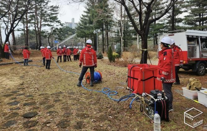 수원시 영통구, 산불 대비 자체 모의훈련 실시